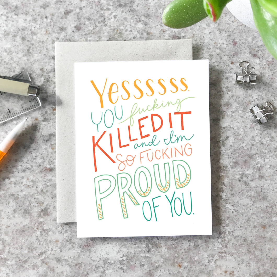 Greeting Card - Proud of you