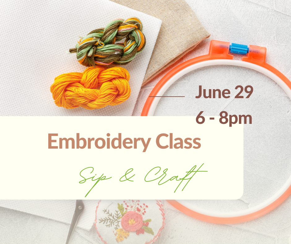 class - embroidery class - update